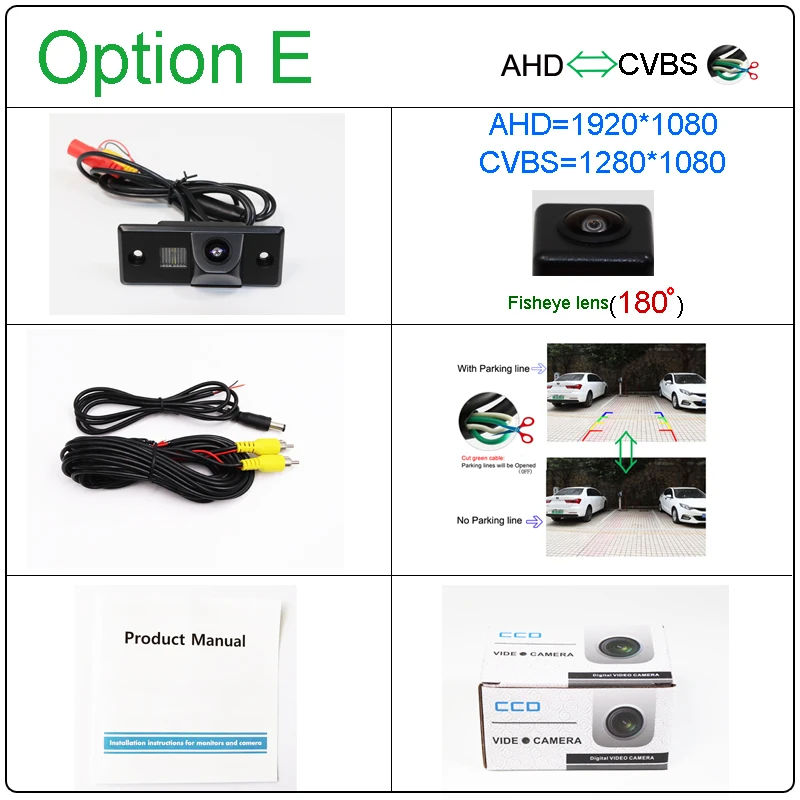 180 градусов 1920x1080P AHD Специальная задняя видеокамера заднего вида для парковки для VW SKODA FABIA SANTANA POLO TIGUAN TOUAREG PASSAT on.