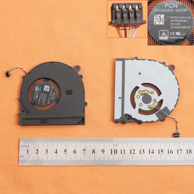 

New Laptop Cooling Fan for Xiaomi PRO15.6" (For CPU fan,Original) PN:6033B0061601 ND55C05-17E22 6033B0059201 Replacement