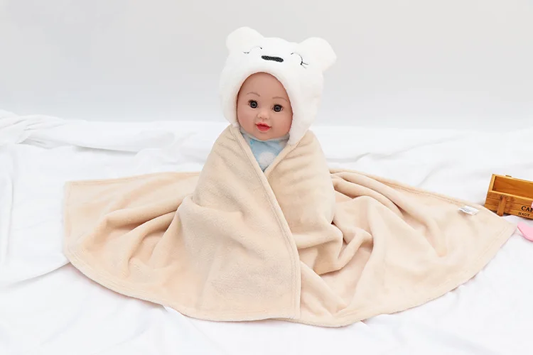 Детское одеяло и пеленка для новорожденных теплое мягкое Флисовое Хлопковое