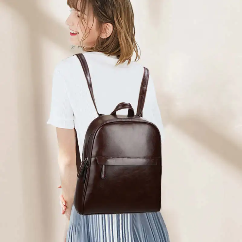 2019 Новый большой емкости женский рюкзак Противоугонный из искусственной кожи