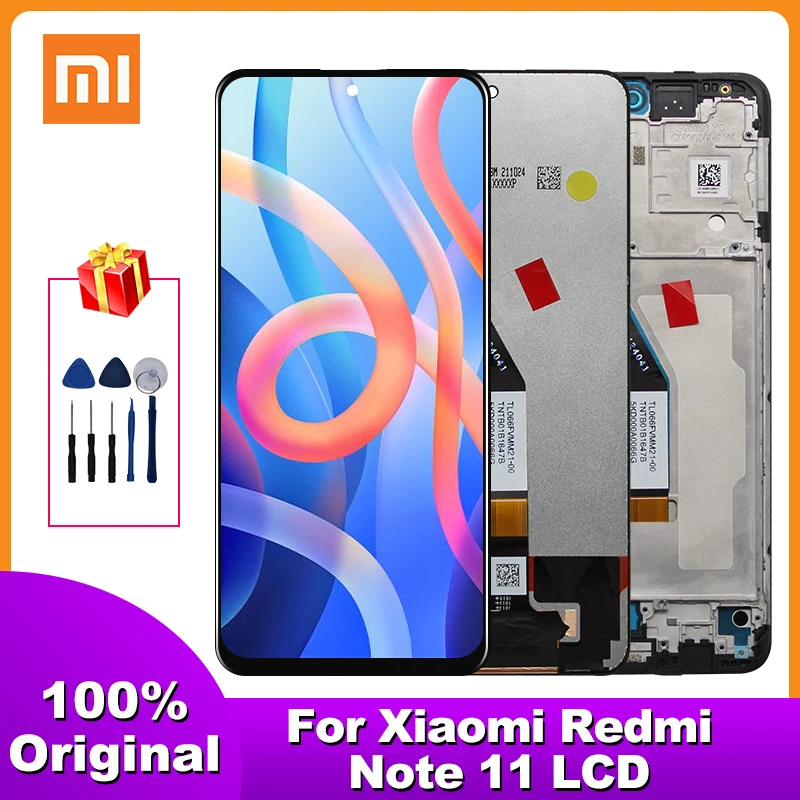 

6,6 "оригинал для Xiaomi Redmi Note 11 5G ЖК-сенсорная панель экран сборка замена дигитайзер для redmi note 11 5G дисплей