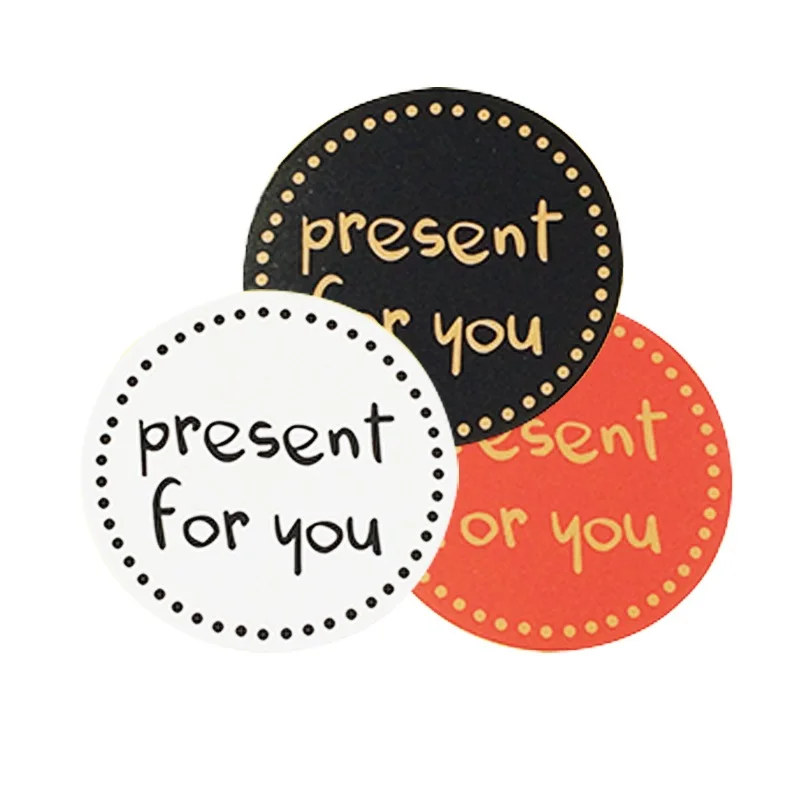 Наклейки для выпечки 900 шт./лот белый черный красный 3 цвета | Дом и сад