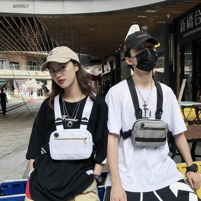 Уличная сумка для мальчиков в стиле хип-хоп Мужская тактическая сумка-жилет Kanye