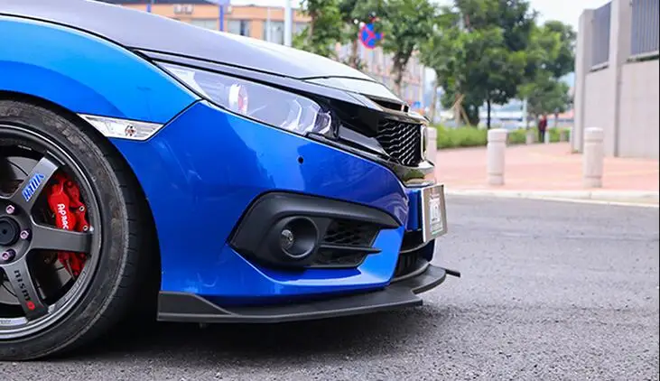 Для HONDA CIVIC ABS задний бампер диффузор протектор для 2017-2018 Body kit передний Лопата