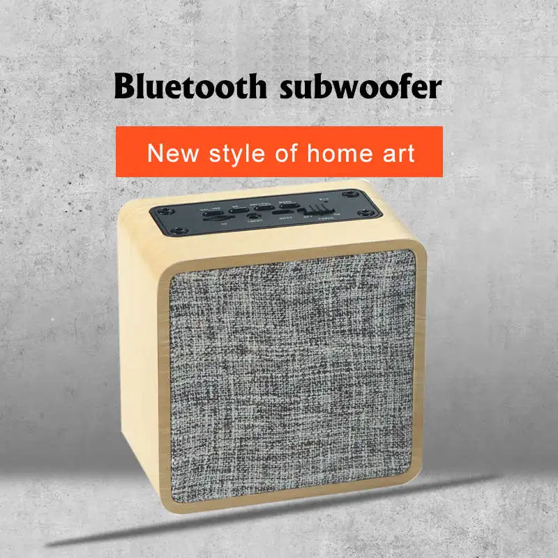 Семейный винтажный деревянный портативный сабвуфер с Bluetooth аудиоплеером Hi Fi