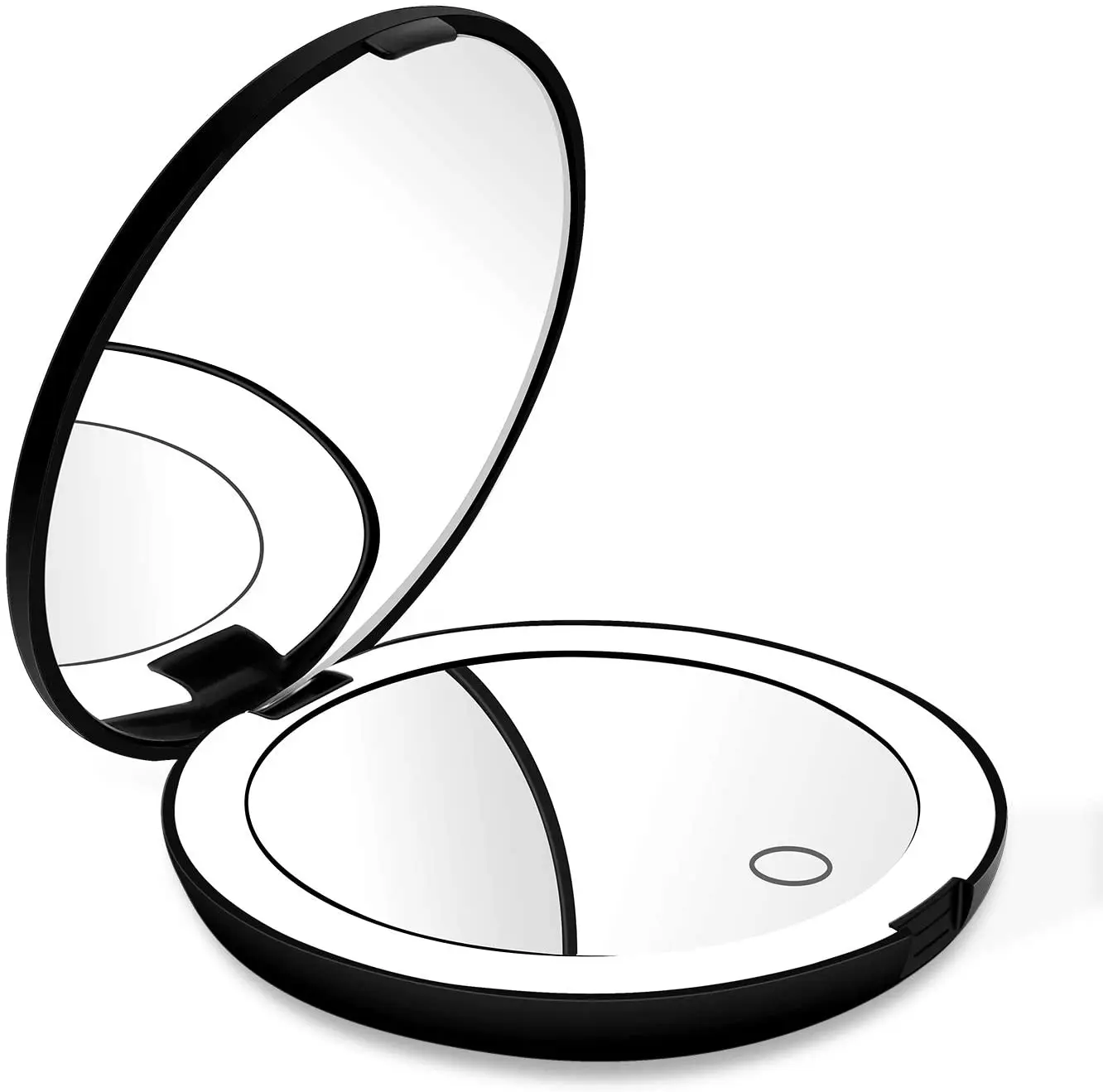 

LED Lighted Travel Makeup Mirror 1x/10x Magnification Compact Mirror Portable for Handbag Purse Pocket 3.5 inch Illuminated