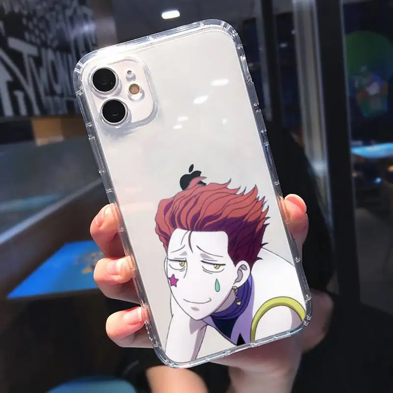 

Hisoka Anime Hunter X hunter Phone Case Transparent for iPhone 11 12 mini pro XS MAX 8 7 6 6S Plus X 5S SE 2020 XR