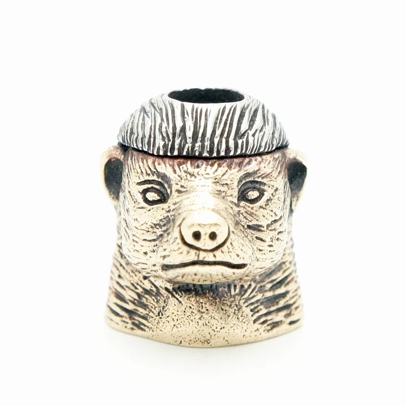 EDC тибетское серебро с бронзовыми бусинами для ножей уличный Паракорд DIY