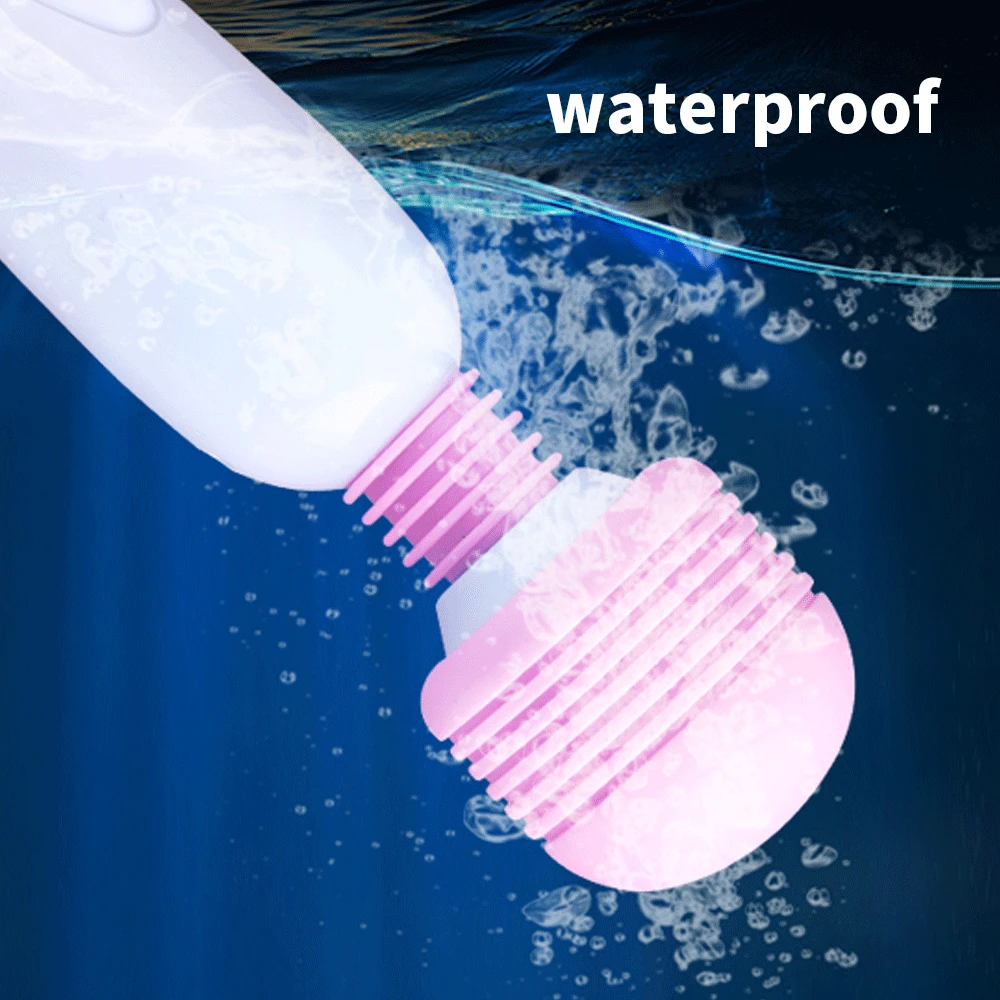 Вибратор Волшебная палочка с вращением на 360 ° USB-зарядка устройство для массажа