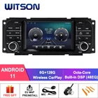 WITSON Android 11 автомобильный DVD-плеер для JEEP Grand Cherokee Liberty Wrangler для Chrysler для Dodge GPS Радио стерео DSP CARPLAY