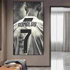 Художественная живопись Криштиану Роналду, Картина на холсте с португальской звездой футбола, плакаты и принты, домашняя картина для украшения стен