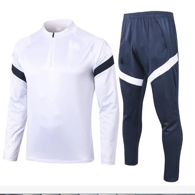 

2021 Men+Kids Football Soccer Tracksuit jacket Survetement De Football MBAPPE POGBA GRIEZMANN Football Training SUIT