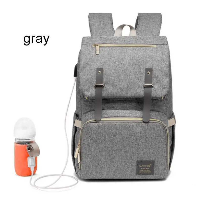 Новинка сумка для подгузников рюкзак мамы папы 2019 USB зарядка детские сумки ухода