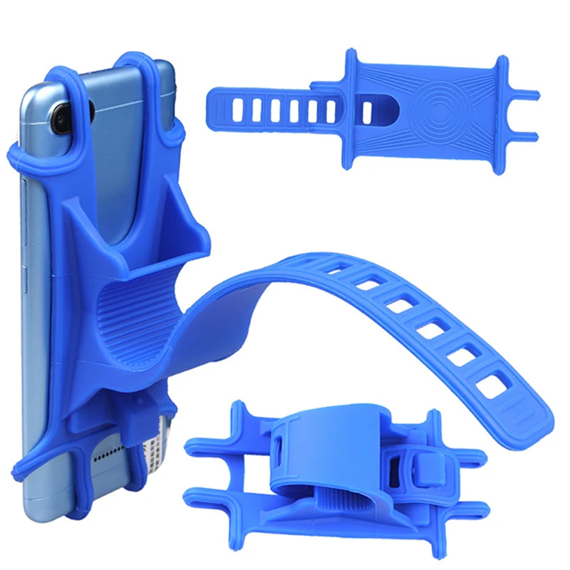 

Bike Phone Holder for bicycle motorcycle Silicone Bicycle Handlebar Stroller Mount for 4-6.3 inch Mobile Phone