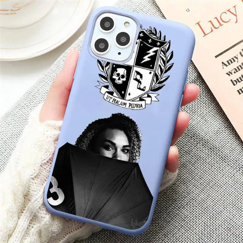 

The Umbrella Academy TV show high quality Phone Case shell Candy Color for iPhone 6 7 8 11 12 s mini pro X XS XR MAX Plus
