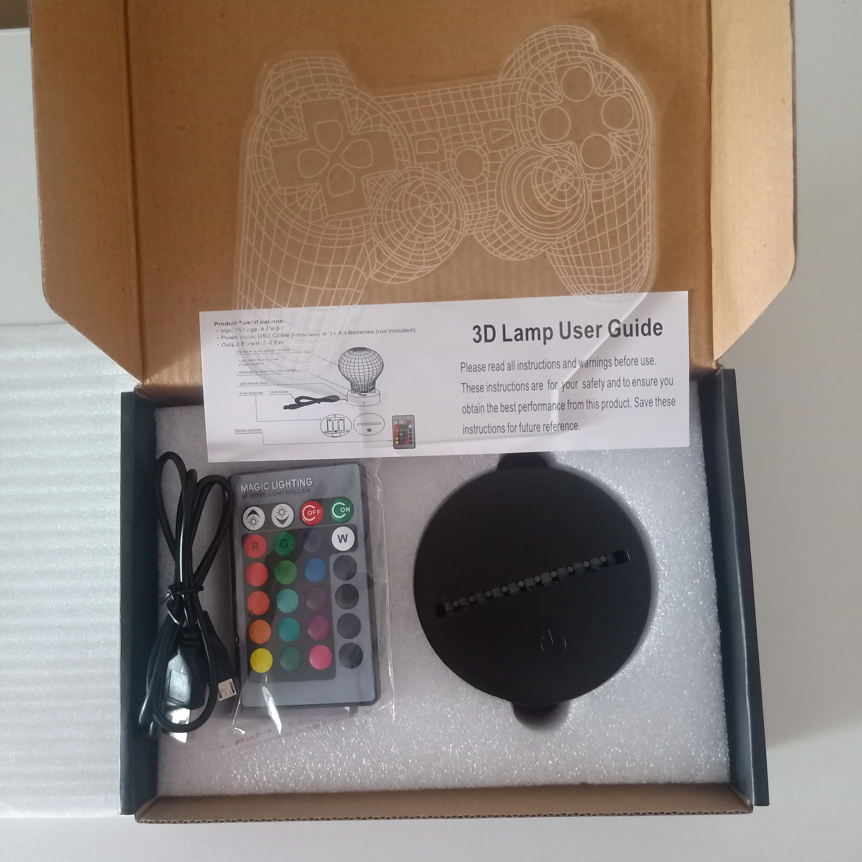 

3D Night Lamp Gaming Room Desk Setup Lighting Decor on the table Game Console Icon Logo Sensor Light for Kids Bedside Gift