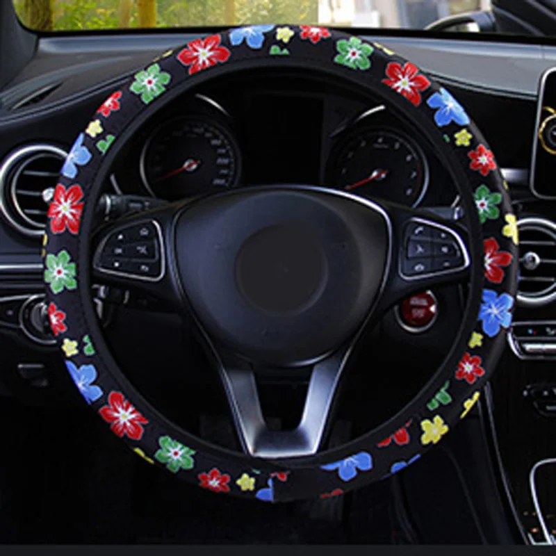 

Universal Steering Cover Decoration Eco-friendly Elastic Interior Parts 1pc
