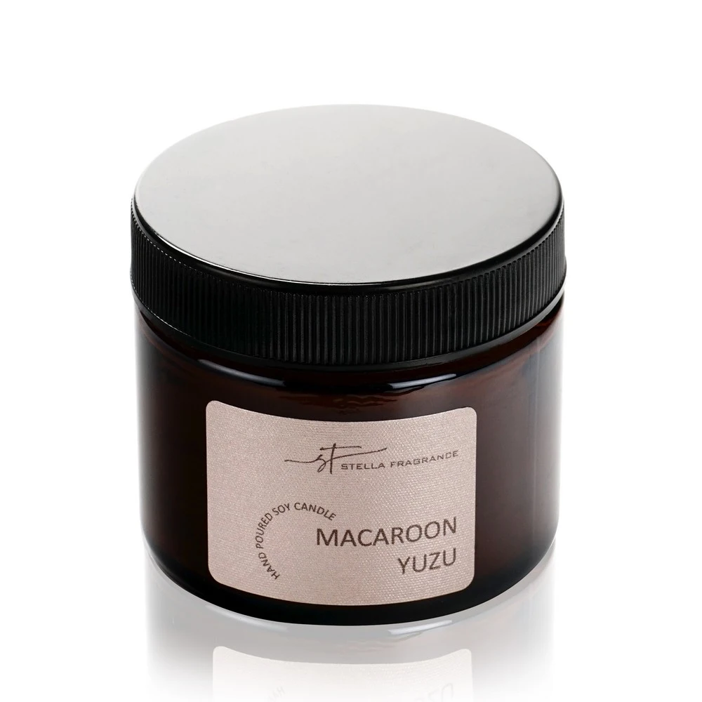Свеча ароматическая Aroma Harmony Stella Fragrance &quotMacaroon Yuzu&quot 90 г | Дом и сад