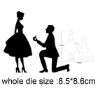 Металлические Вырубные штампы для помолвки, свадьбы, пара, рождественские трафареты для рукоделия, фотоальбом, бумажные карточки, украшения, рукоделие