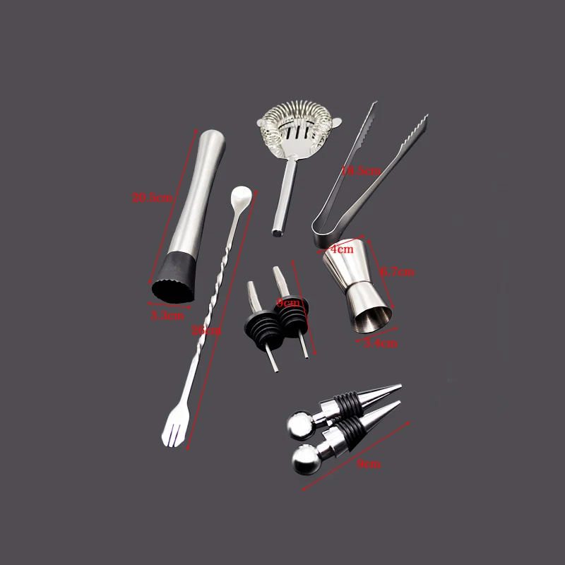 Для детей 1 11 шт./компл. встроенный ситечко бармена шейкер бар набор с мерный