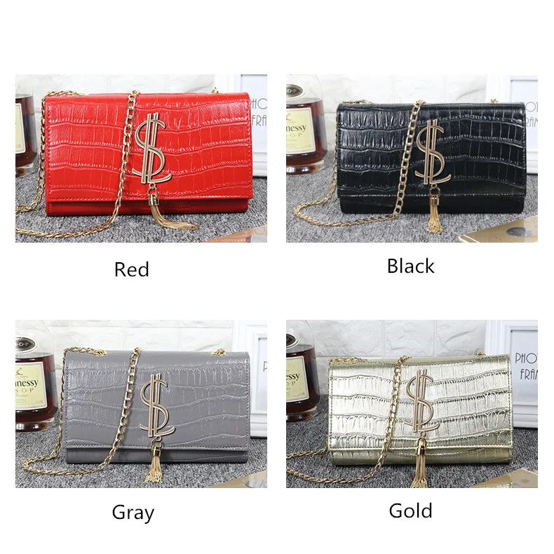 LISM женские диагональные полосы сумка на плечо и с цепочкой новая женская