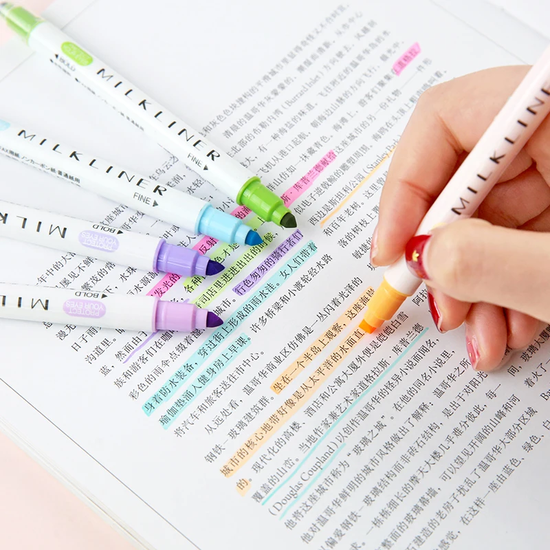 12 шт./лот хайлайтер ручка пастельные маркеры флуоресцентная акварельные