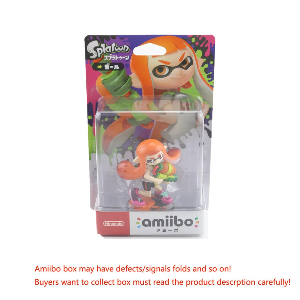 Inkling Girl Orange Amiibo Splatoon2 фигурки чернильный мальчик девочка кальмар жемчужина пристани для NS - Цвет: Inkling Girl Orange