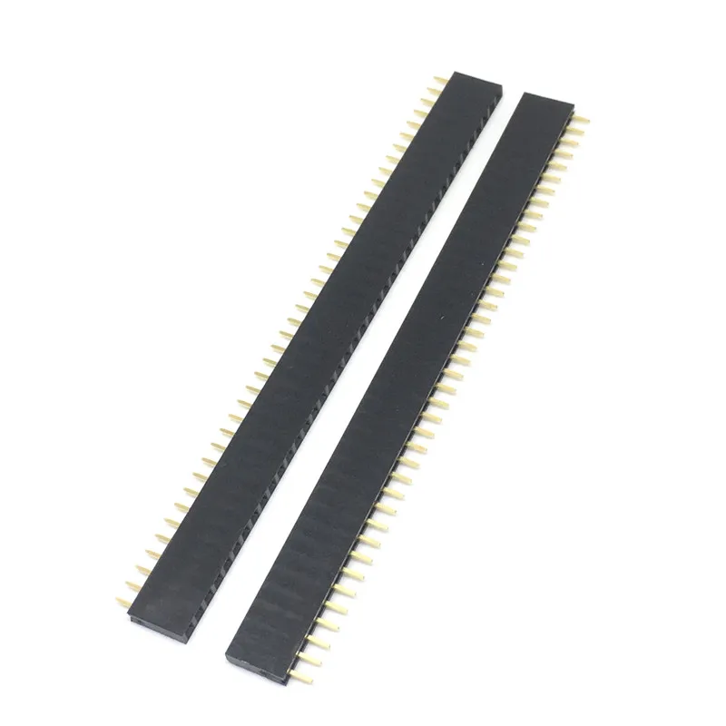 Позолоченный штырьковый разъем для Arduino 2 54 мм 80 штырьков 2x40 рядов 1x40 40 штырьковые