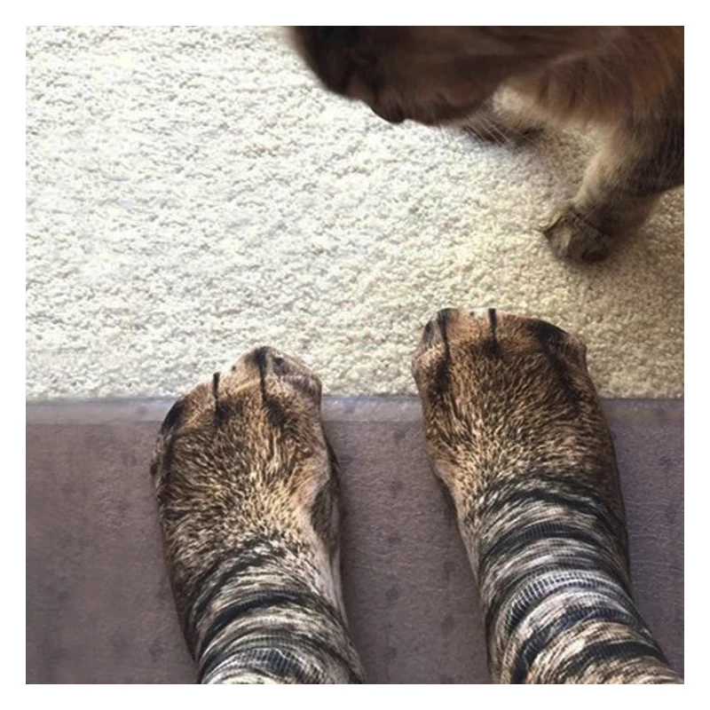 Мужские хлопковые забавные женские носки с принтом животных милые повседневные