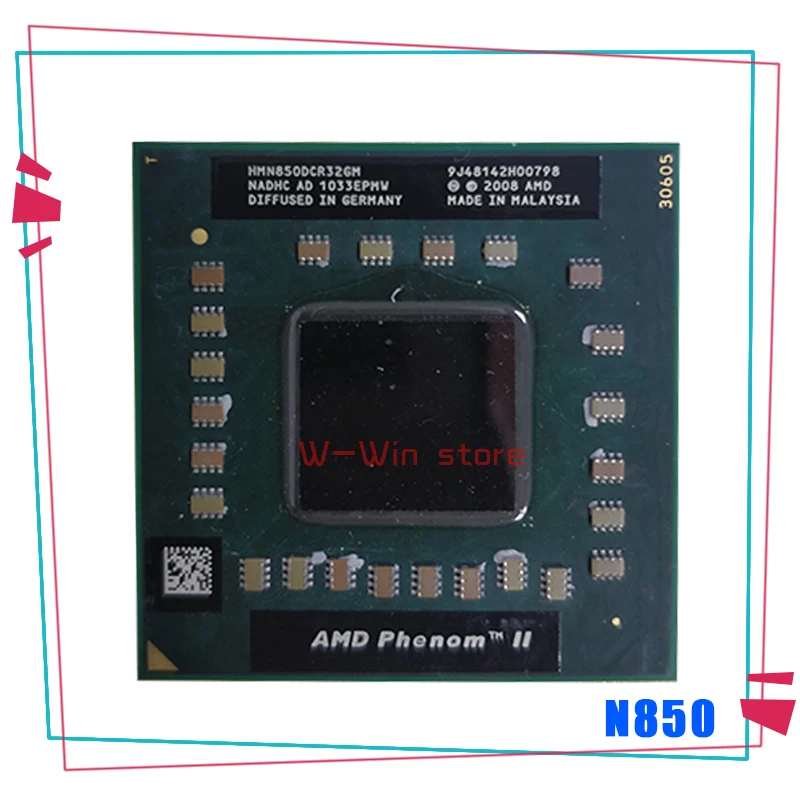 Четырехъядерный процессор AMD Phenom II для мобильного телефона N850 2 ГГц трехъядерный