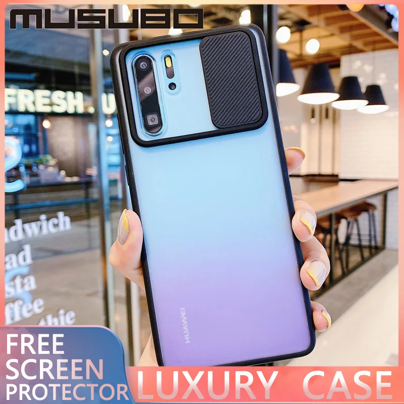 Роскошный чехол MUSUBO для Huawei P20 P30 P40 Pro Nova6 Mate30 противоударный телефона прозрачный