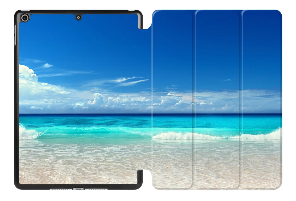 MTT пляжный чехол с принтом для iPad 9,7 дюймов модель A1893 A1954 из искусственной кожи флип-стенд смарт-чехол для iPad 9,7 '' A1822 A1893