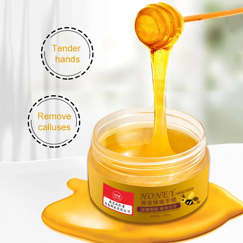 

Hands Care Honey Moisturizing Peel Off Hand Wax Hydrating Exfoliating Nourish Whitening Skin SOYW889