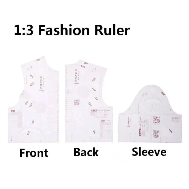 1:3 Прозрачная женская тканевая дизайнерская линейка чертежный шаблон для одежды