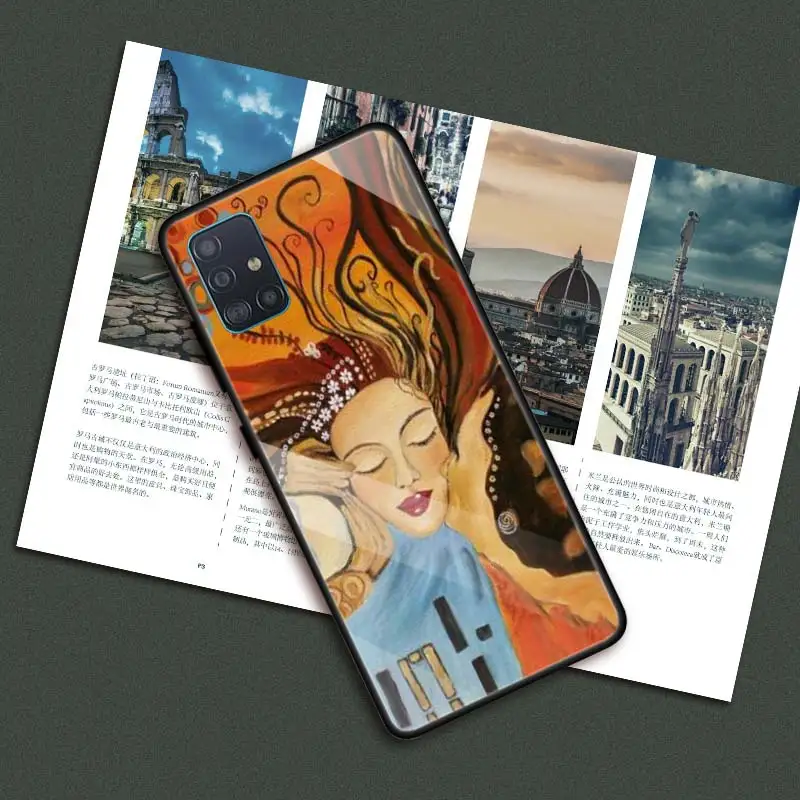 

Kiss By Gustav Klimt Art Cases for Samsung Galaxy A70 A50 A51 M51 A41 A40 A20 A21 A11 A31 A71 M11 Tempered Glass Phone Cover