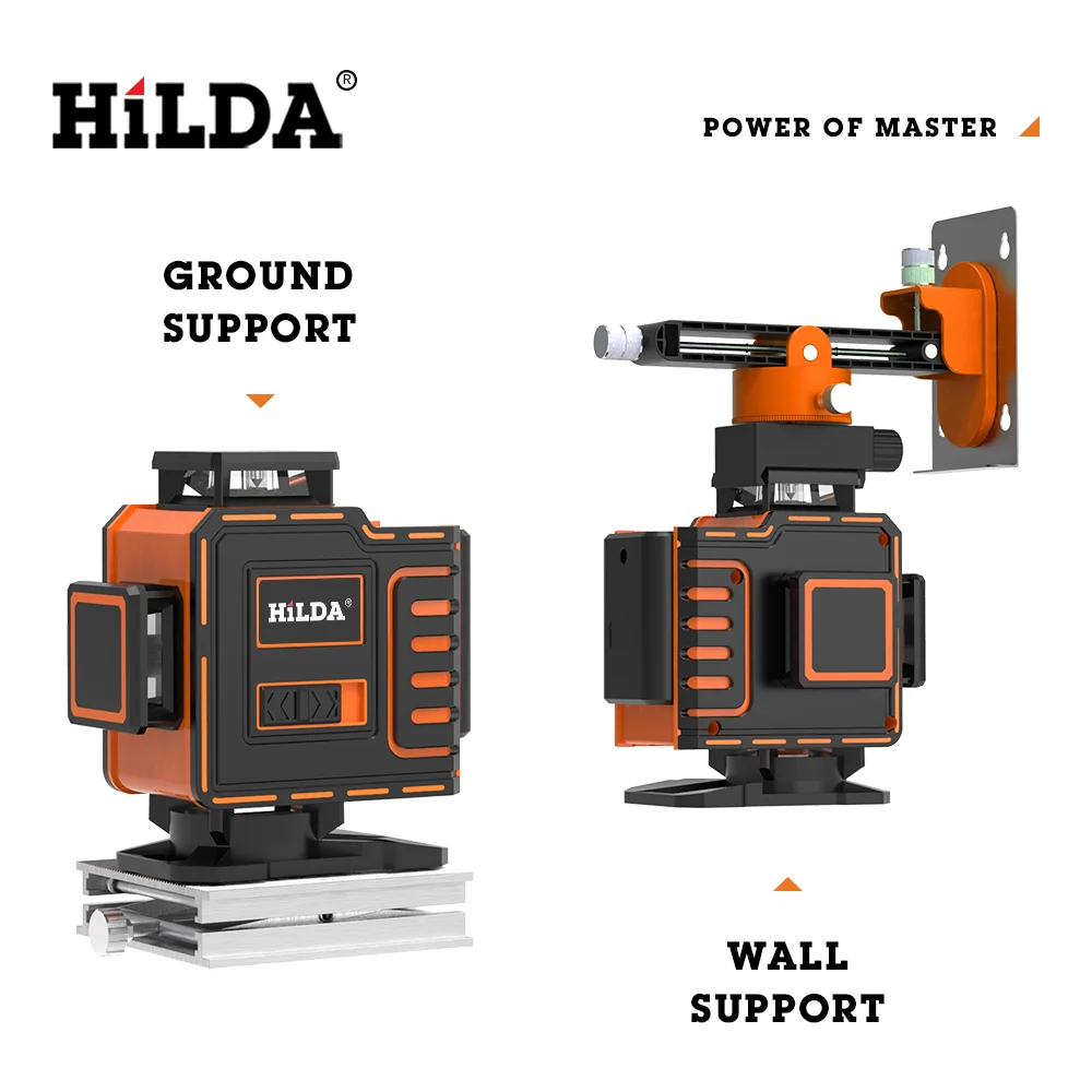 Самонивелирующийся лазерный уровень 4D горизонтальный и вертикальный 12/16 линий |