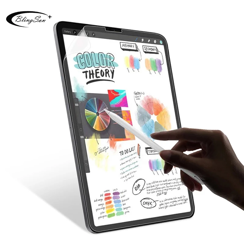 Like Writing on Paper Screen Protector for iPad Pro 12.9 2015 2017 2018 2020 PET Painting Drawing Matte Film for iPad 12.9 inch