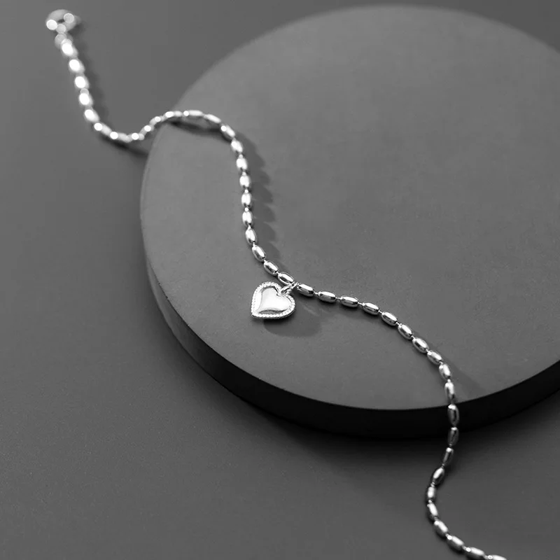 Trusta подлинное серебро 925 пробы Модные женские ювелирные изделия милое сердце