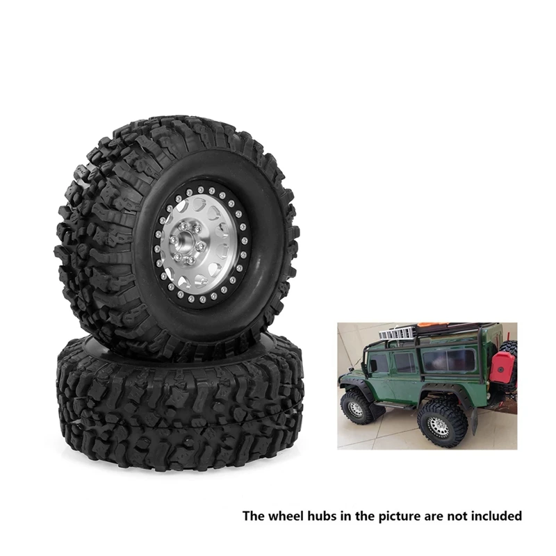 

4PCS 120MM 1.9 Rubber Rocks Tyres Wheel Tires for 1/10 RC Rock Crawler Axial SCX10 90046 AXI03007 Traxxas TRX4 D90 MST