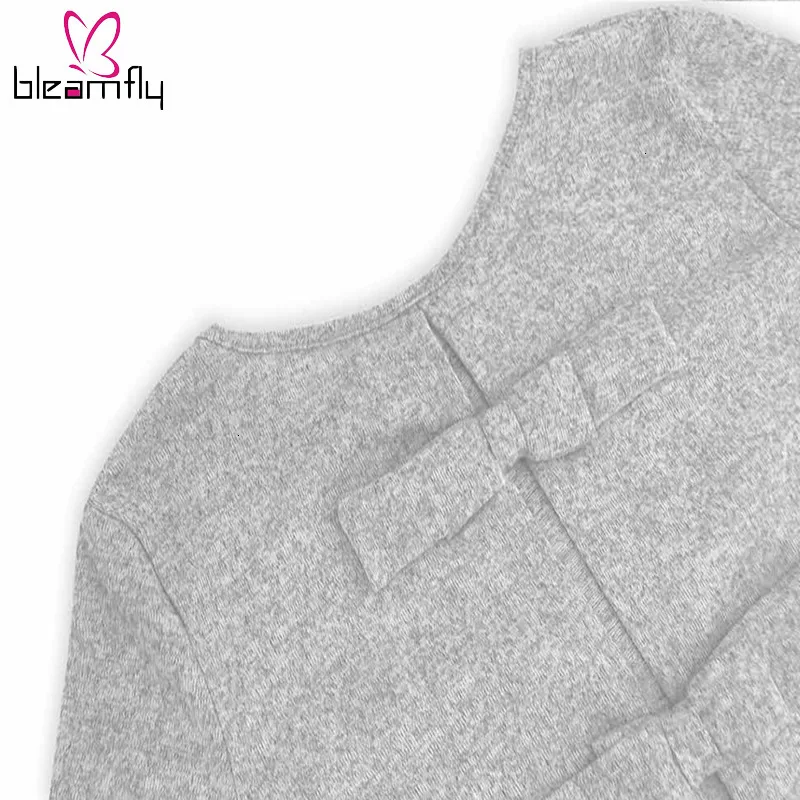 Сексуальный полосатый топ с бантом и длинным рукавом Осень-зима 2019 женские