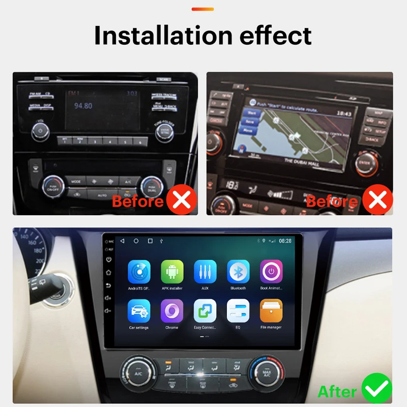 Автомагнитола AKAMATE 2DIN автомобильный мультимедийный плеер для Nissan x-trail 2015-2019