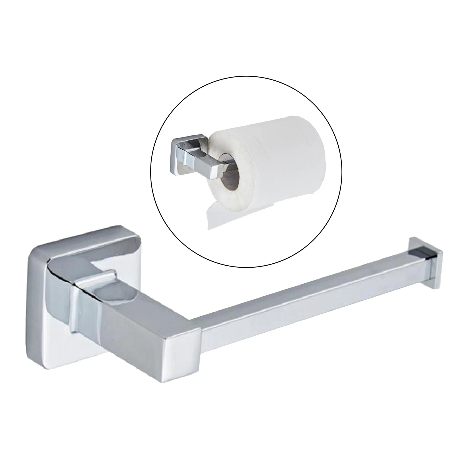 

1pcs Kitchen Roll Paper Self Wall Mount Toilet Paper Holder Stainless Steel Bathroom Tissue Towel Accessories Rack Holders