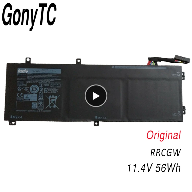 GONYTC RRCGW новый оригинальный аккумулятор для ноутбука Dell XPS 15 9550 Precision 5510 серии M7R96