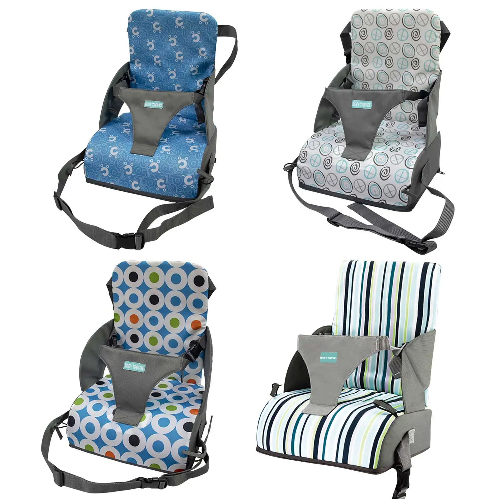 

Baby Booster Seat Cushion Children Increased Chair Pad AntiSkid Waterproof Baby Dining Cushion Adjustable Portable Chair Cushion