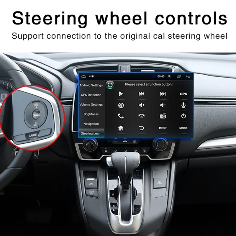 Автомобильный MP5-плеер 2DIN 9 дюймов GPS-радио Bluetooth Wi-Fi стерео FM для Honda Civic 2012-2015 Android 1