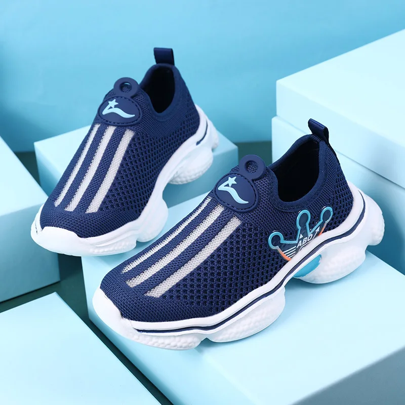 

Детские уличные кроссовки без шнуровки, легкие однотонные кроссовки для спортзала, детская спортивная обувь, для мальчиков и девочек, для т...