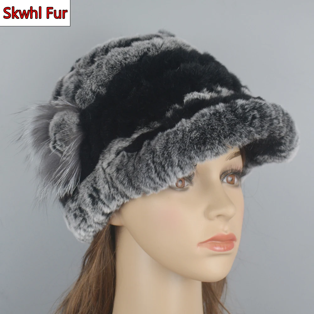 Лидер продаж 2021 шапка из кроличьего меха шапки для женщин зимняя натурального