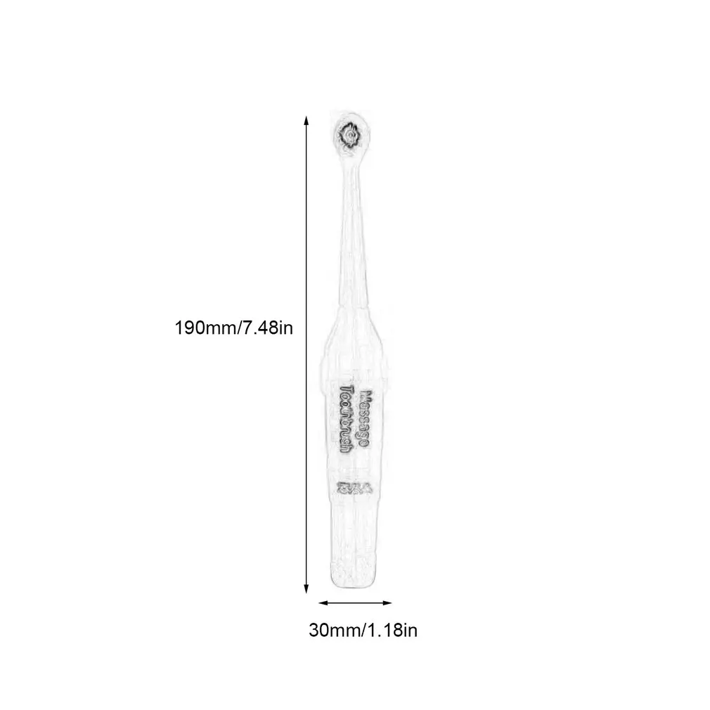 Cepillo de dientes el&eacute;ctrico para ni&ntilde;os, dispositivo de higiene bucal, resistente al agua, con bater&iacute;a, tama&ntilde;o compacto, 3 unids/set-5