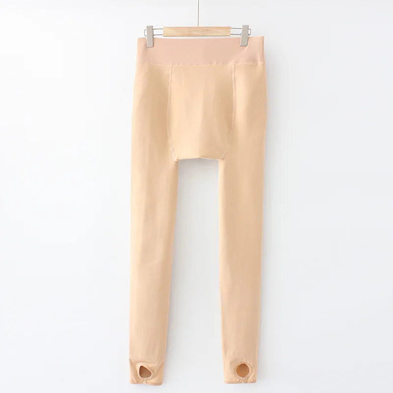 

Autumn/Winter Women Leggings Plus Size 2021 Fashion Solid Casual Thick Lining Fleece Warm Stretch Leggings