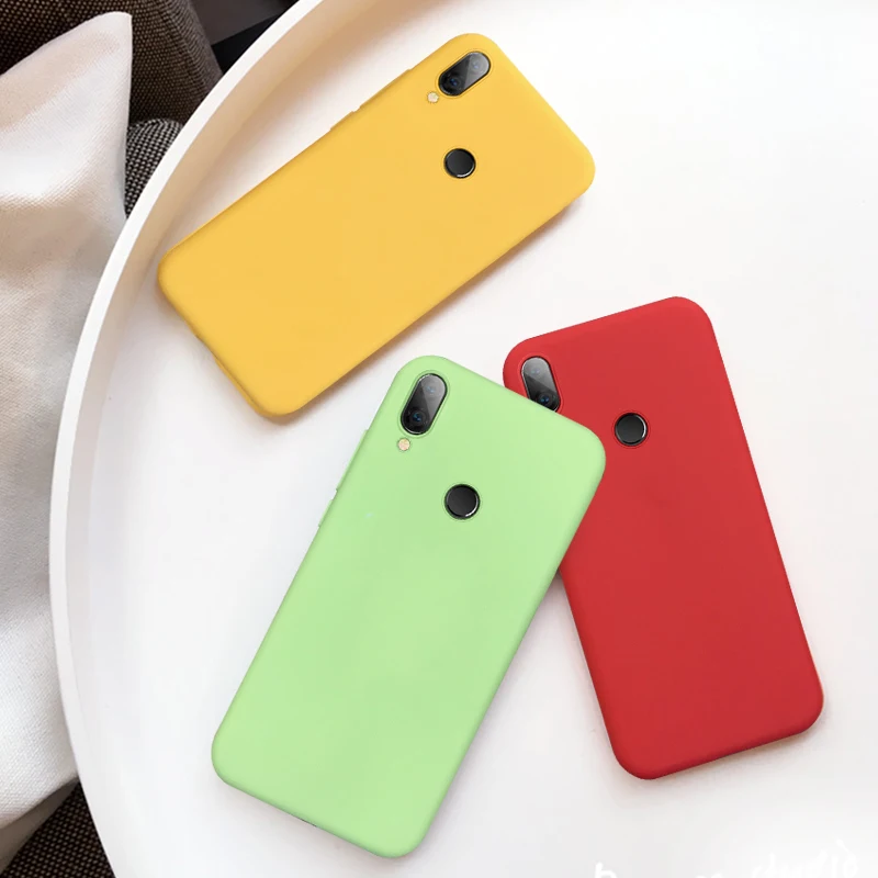 Однотонный ТПУ силиконовый чехол для Xiaomi Redmi 7A 6A 7 6 Pro Note 5 K20 матовый чехол-бампер